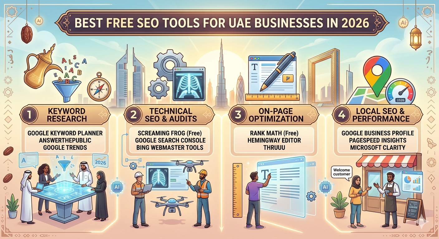Best Free SEO Tools for UAE Businesses in 2026